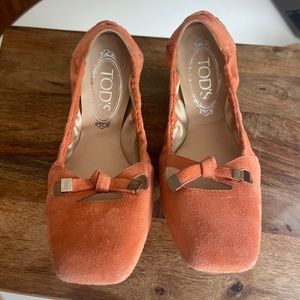 Tod's Bubble Ballerinas in Suede